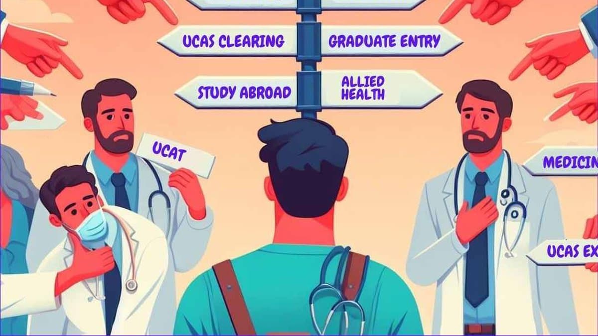 A student planning a gap year before reapplying to medical school